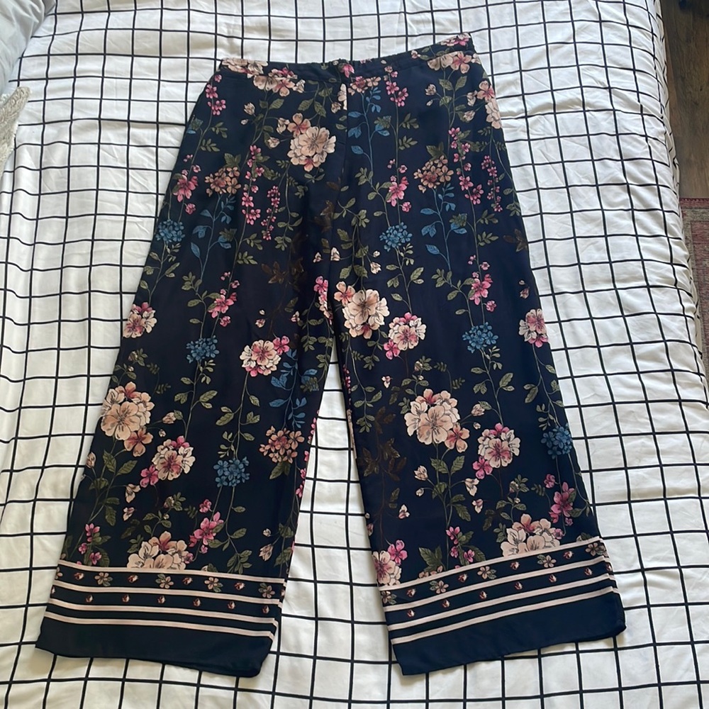 Maurice’s floral navy dress pants (plus size XXL)